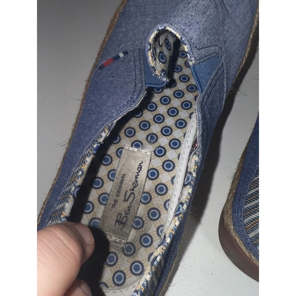 Ben Sherman Prill Heel Slip BNMS19001 Mens Blue Canvas Lifestyle Sneakers Sz 10